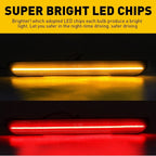 4X LED Smoked Front Rear Side Marker Lights for GMC Sierra 2500 3500 (2020–2023)