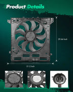 Radiator Cooling Fan for Ford Explorer Lincoln Aviator (2020–2023) 624880