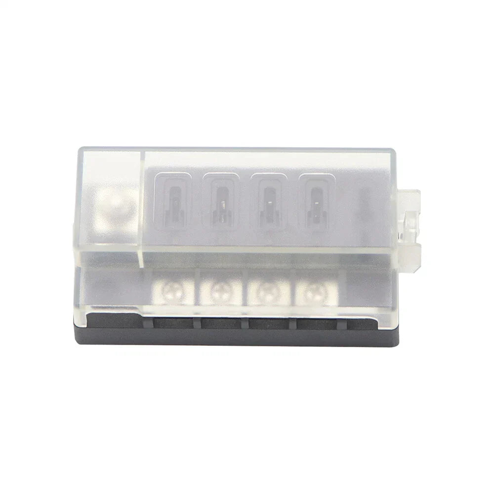 4-Way Compact Fuse Box 30A DC 32V for Universal Vehicles