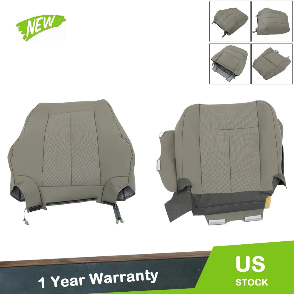 Leather Seat Cover Set for Ford Expedition (2007–2014) Camel Gray