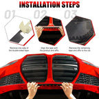 8x Universal Front Bumper Scrape Guard Anti-Skid Protector 30x2.5cm