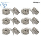 Set of 3600 Stainless Steel Ring Shank Siding Nails for Various Models