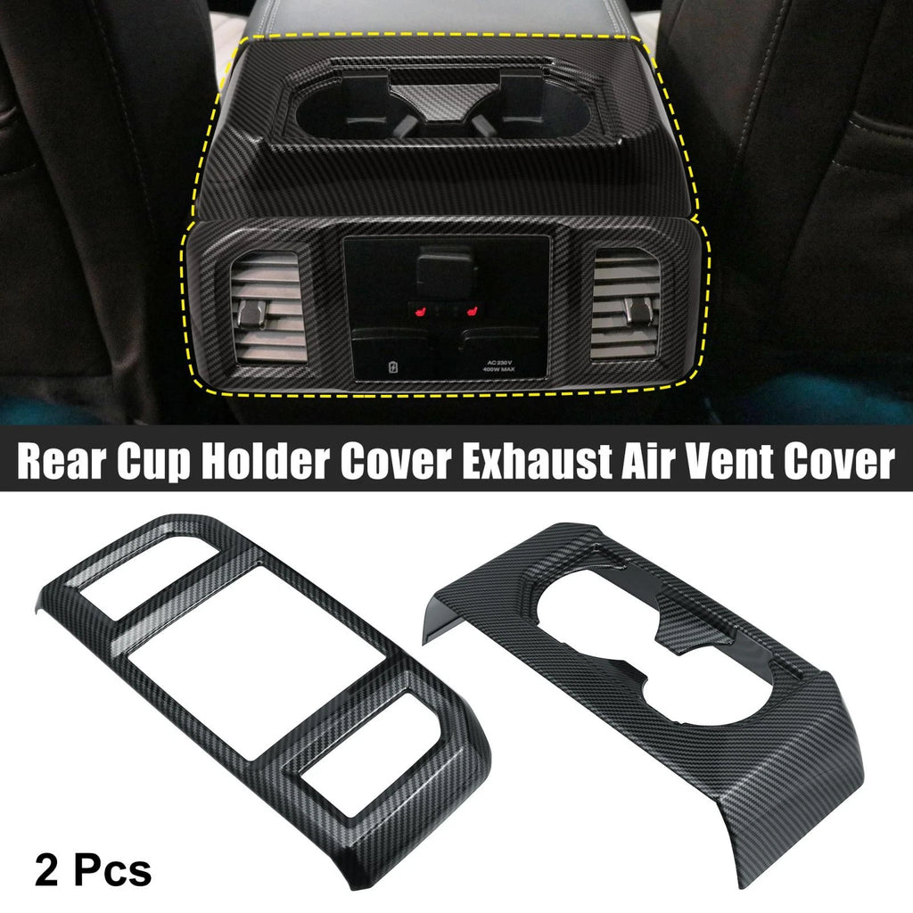 2X Rear Cup Holder Cover for Ford F-150 (2015–2019)