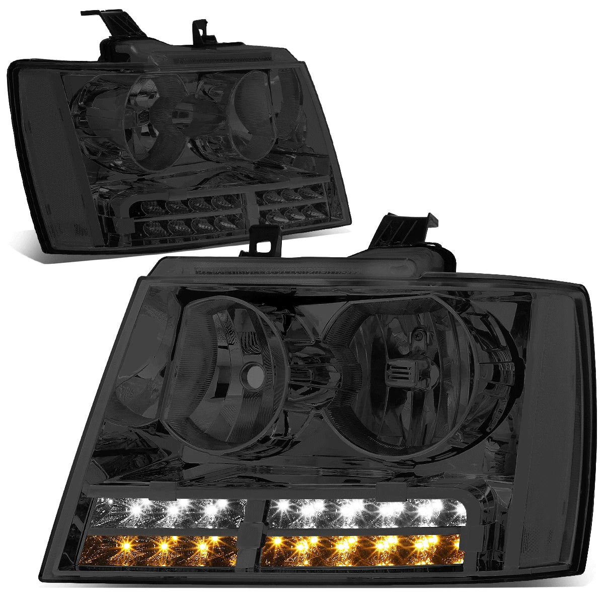 LED DRL Turn Signal Headlight Lamps for Tahoe Suburban (2007–2014)
