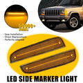 Side Marker Lights Reflectors Pair Amber for Jeep Cherokee (1997–2001)
