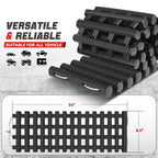 Set of 2 Sand Snow Recovery Traction Tracks Mats for Cars Trucks (24")