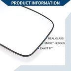 Heated Left Side Mirror Glass for Hyundai Sonata (2011–2014)