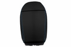 Carbon Fiber Console Lid Armrest Cover for BMW E63 E64 (2003–2010) Blue Stitch