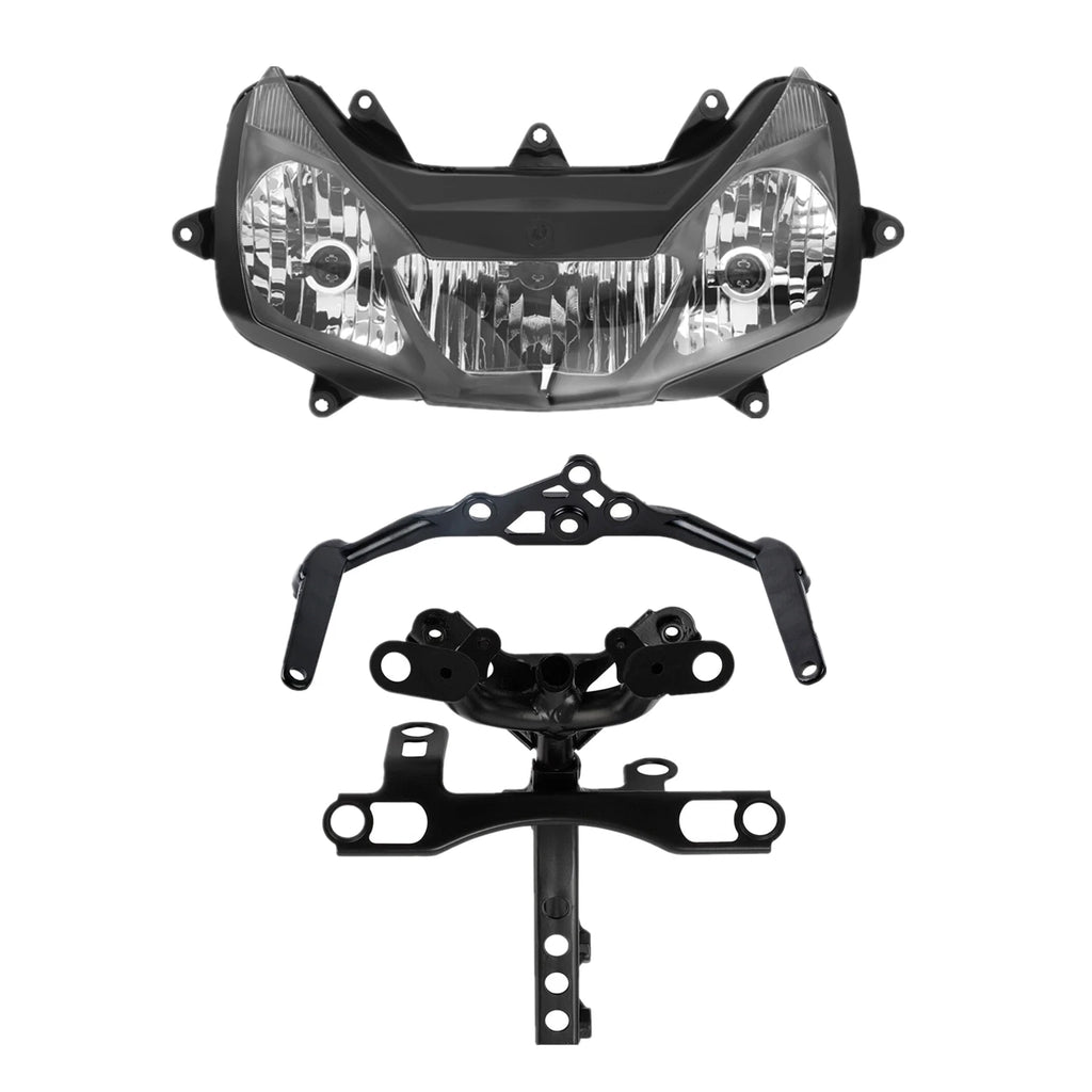Headlight Lamp & Upper Fairing Stay Brackets for Honda CBR954RR (2002–2003)
