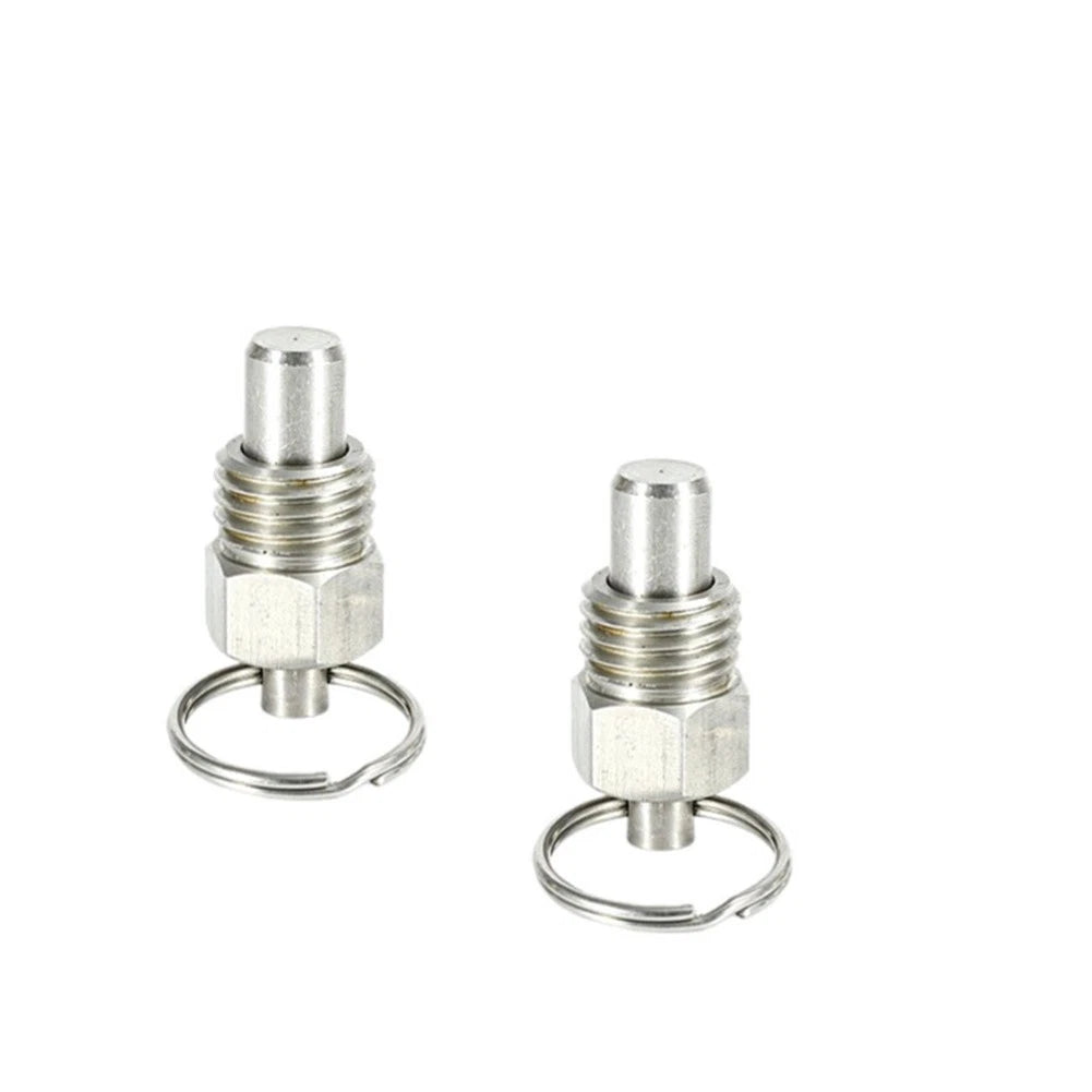 2X Stainless Steel Short Retractable Spring Plungers for Automotive Use