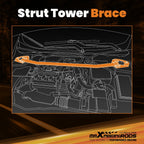Front Upper Strut Bar Suspension Tower Brace Kit for BMW E46 3 Series (1998–2005)