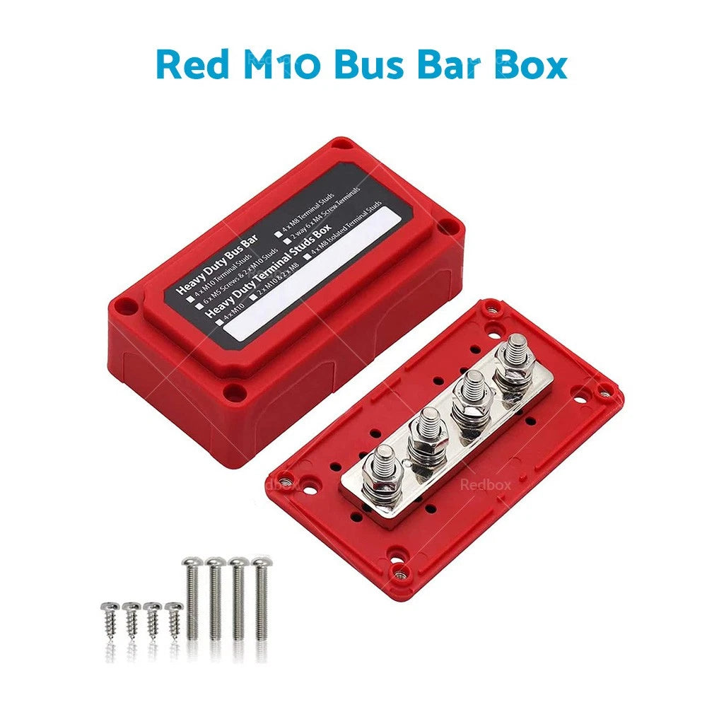 1x Power Distribution Box Terminal Block for M10 300A DC 12V-48V