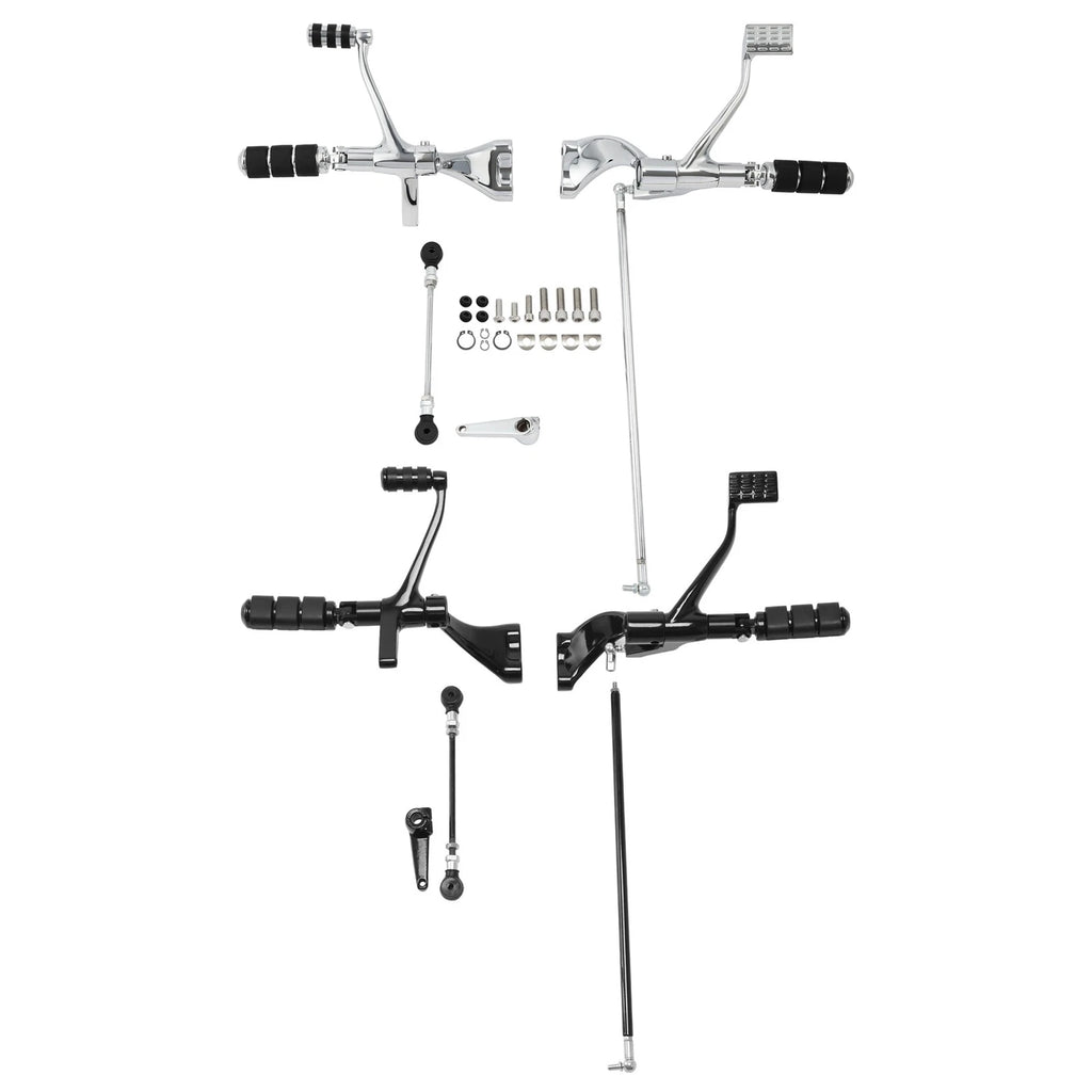 Forward Controls Pegs Lever for Harley Sportster 883 1200 (2004–2013) Chrome/Black