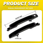 L+R Front Exterior Door Handle for Nissan Frontier (2005–2008) Xterra (2005–2015)