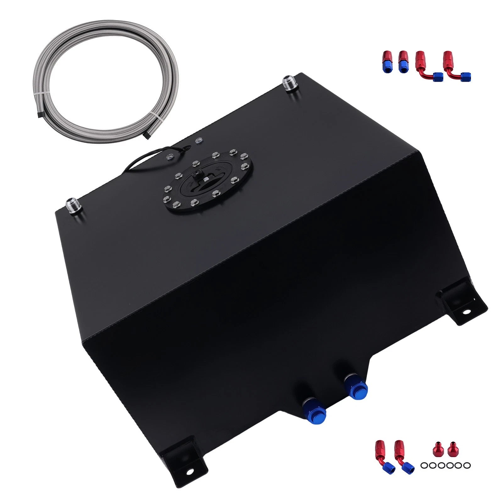 Fuel Tank for Aluminum Racing Cap+Level Sender+Steel Fuel Line (15 Gallon) (2010–2024)