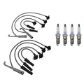 Denso 8mm Wire Set & 4 Platinum TT Spark Plugs for Mazda B2500 (1998–2006)
