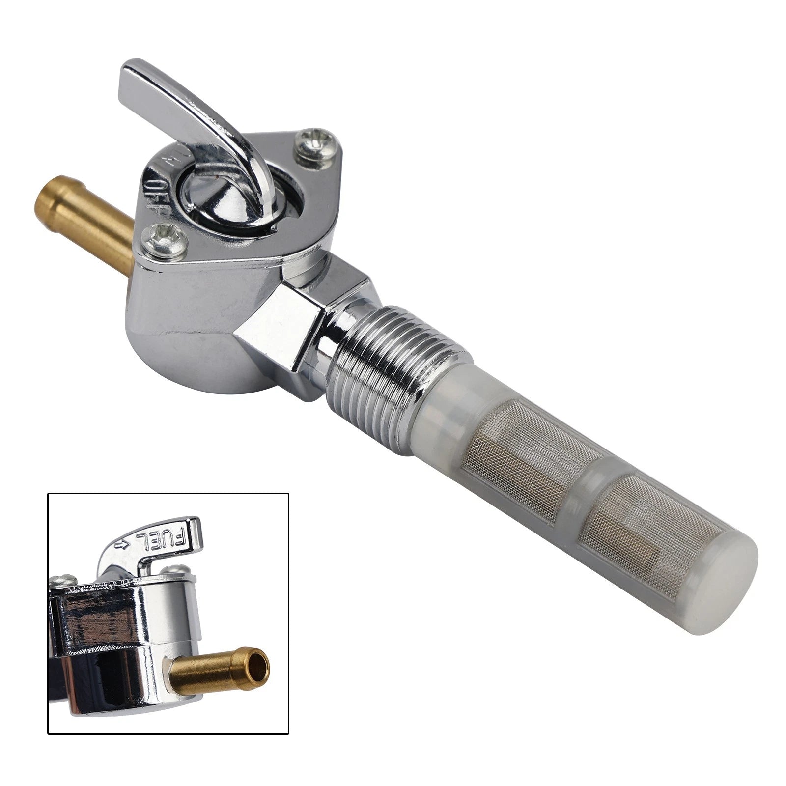 Gas Tank Fuel Cock Valve Petcock for Electra Glide FLFB FLHB FLHFB (1966–1969)