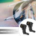 2X Windshield Washer Nozzle Kit with Connectors for Honda 