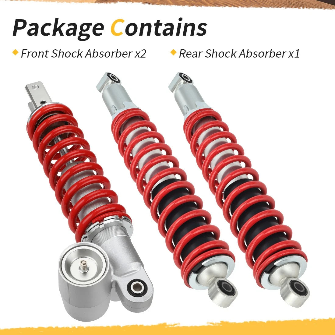 Set of 2 Front Rear Shock Absorbers for Honda Sportrax TRX400EX/TRX400X (1999–2014)