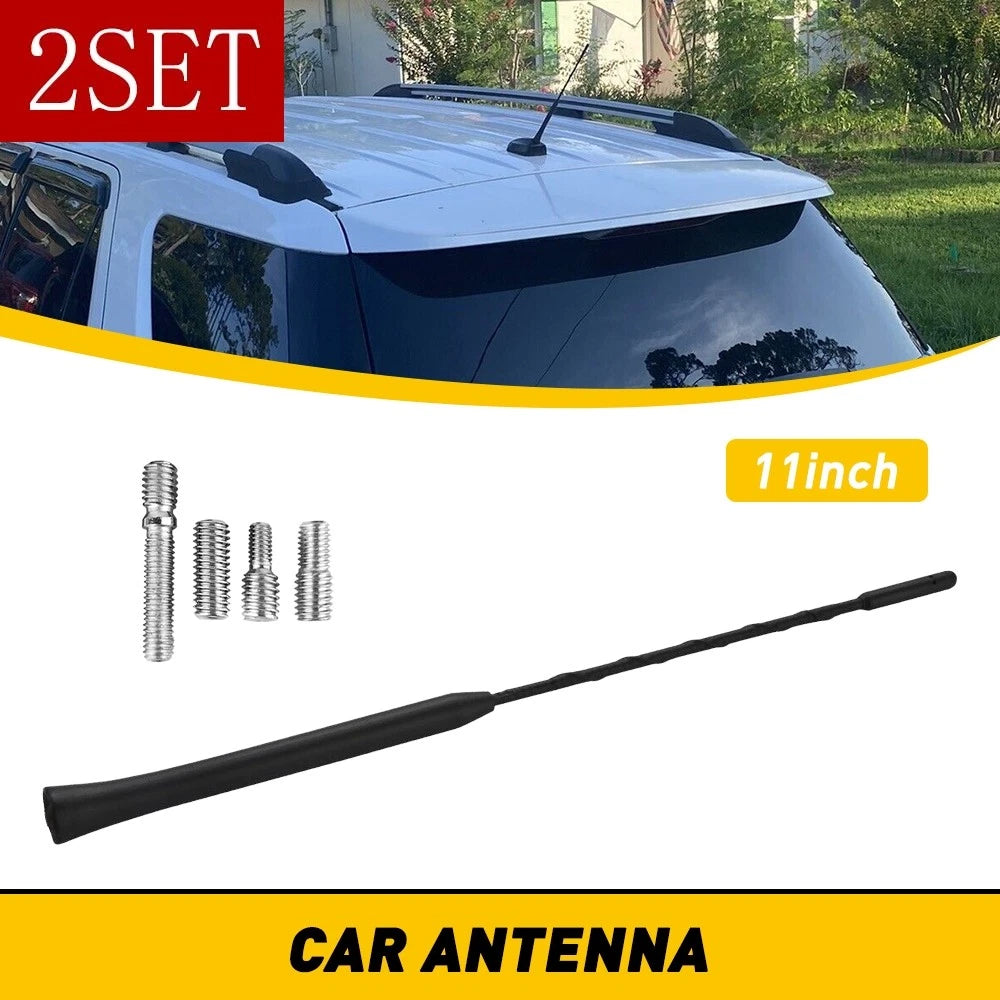 Set of 2 Black Power Radio Antennas for Ford Explorer (2011–2020)
