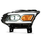 LED Headlight for Dodge Durango (2021–2025) w/Halogen Turn Signal Chrome Right