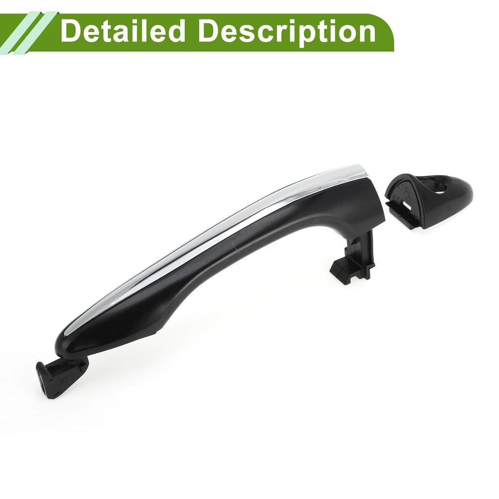Exterior Door Handle for Hyundai (2011–2017) No. 826512T011 Black Silver Tone