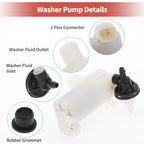 Windshield Washer Pump w/ Grommet for Mazda 2 (No.DG8067482)