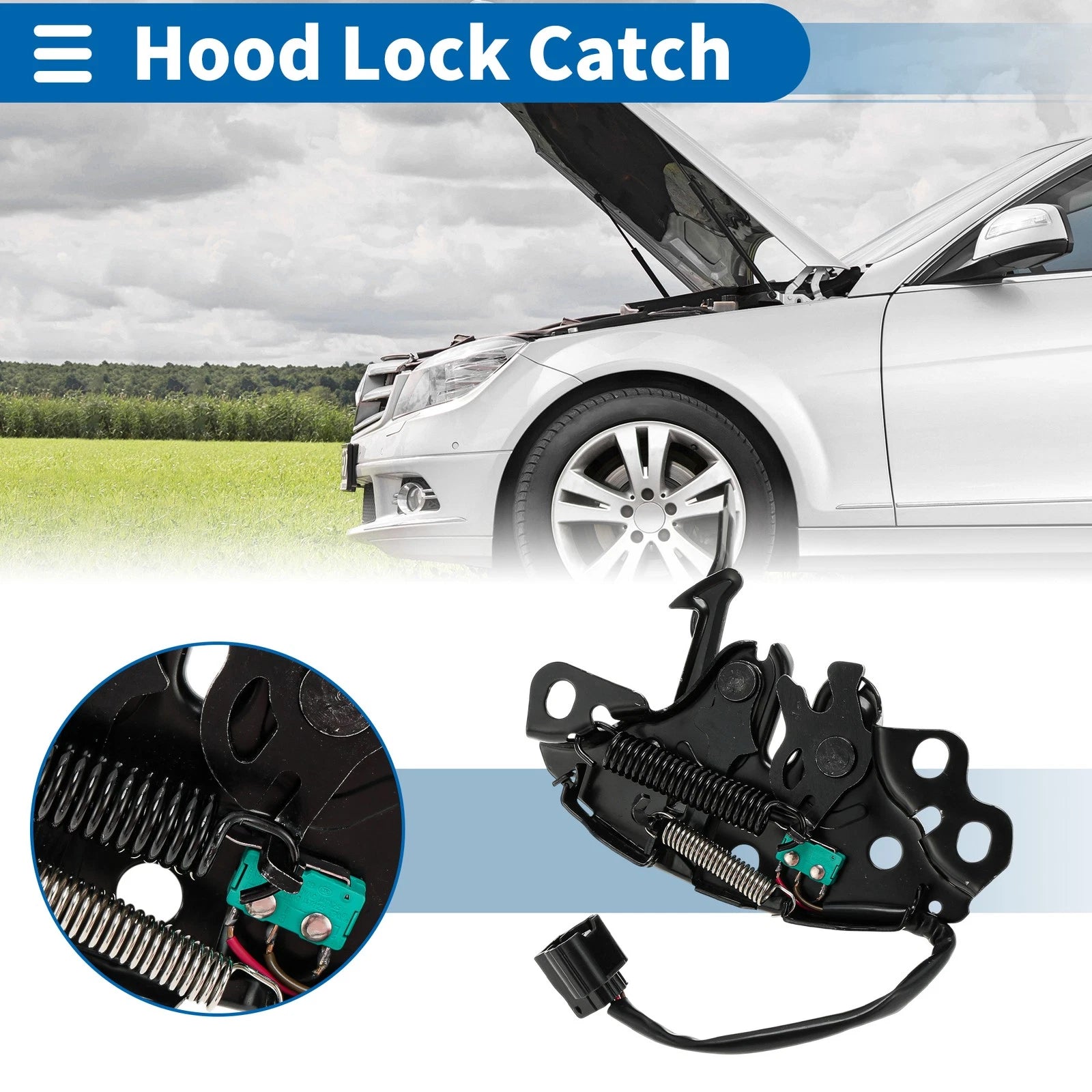 Hood Latch Assembly for Nissan Altima (2013–2015) No. 656013TA0A/656019HP0D