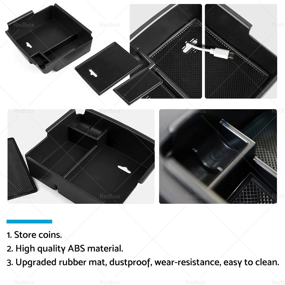 Center Console Armrest Storage Box Tray for SsangYong Musso (2019–2022)