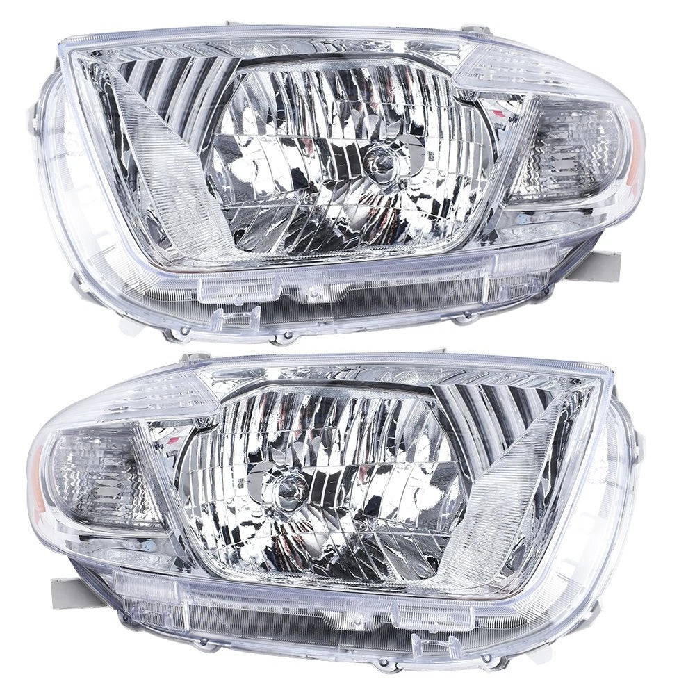 Halogen Headlights for Toyota Highlander (2008–2010) Clear Lens Chrome