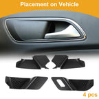 Interior Door Handle Bowl Cover Trim for Mazda CX60 (2022–2024) Carbon Fiber Black