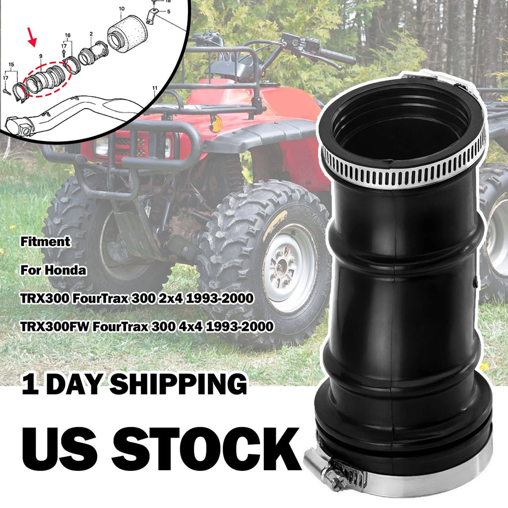 Air Cleaner Intake Duct Hose Tube w/Clamp for Honda FourTrax 300 (TRX300, TRX300FW)