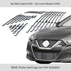 Stainless Chrome Billet Grille Insert for Nissan Maxima (2015-2018)