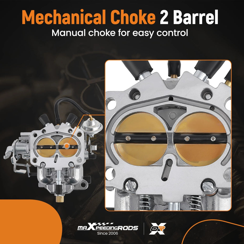 Manual Choke 2BBL Carburetor for Dodge Truck Plymouth 273-318 Engines (1966–1973)