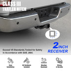 2 Inch Trailer Towing Hitch for Ram 1500 (2003-2024)