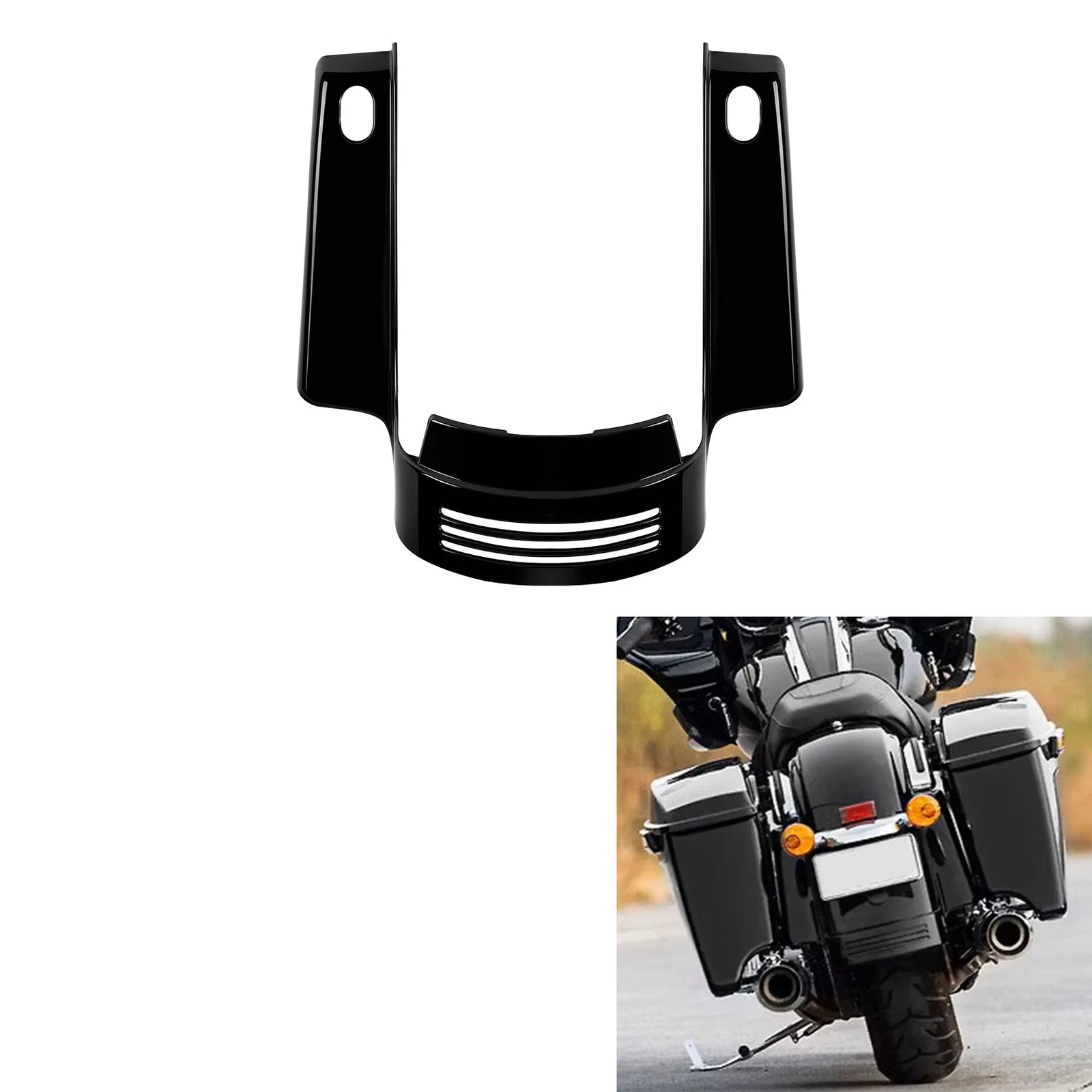 Gloss Black Rear Fender Fascia for Harley Touring Electra Road Glide (2014–2023)