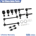 12pc Front Suspension Tie Rod Upper Lower Ball Joint Kit for Nissan Xterra (2000–2004)