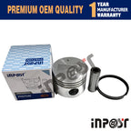 Piston with Ring for Mitsubishi S4L Excavator (78mm, Oversize 0.5)