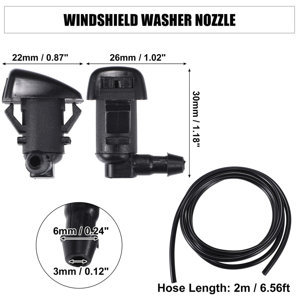Set of 2 Windshield Washer Nozzles for Toyota Tacoma (2005–2023) No.8538104030