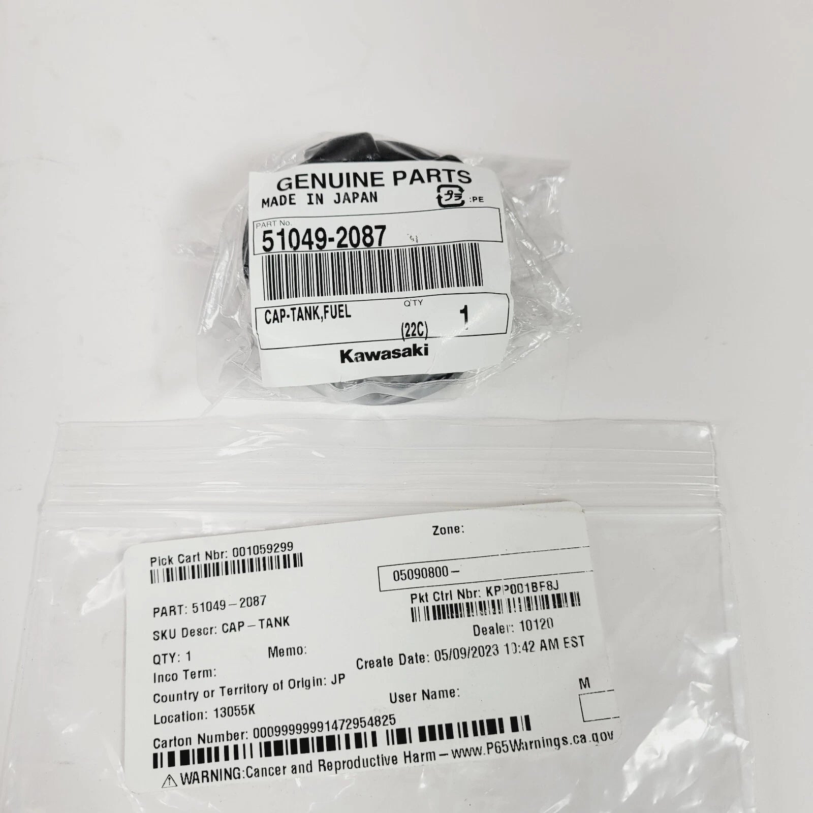 Fuel Cap for Kawasaki (OEM 51049-2087)