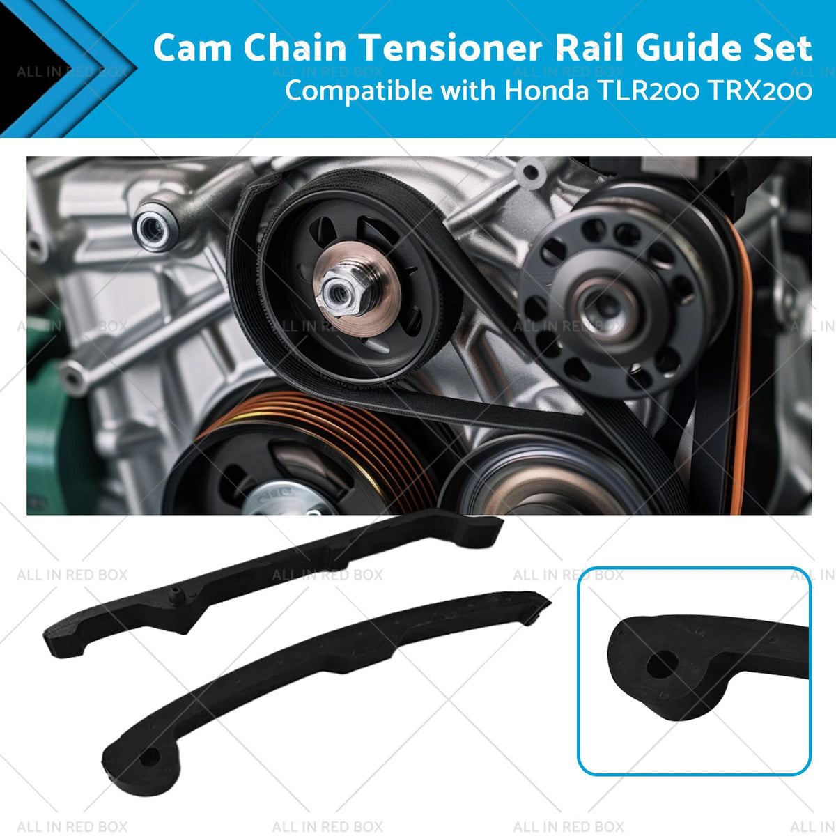 Cam Chain Tensioner Rail Guide Set for Honda XR200R XR200 TLR200 TRX200 (1996–2004)