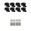 Set of 8 NGK Ignition Coils & Iridium IX Spark Plugs for Suburban 3500HD (2019)