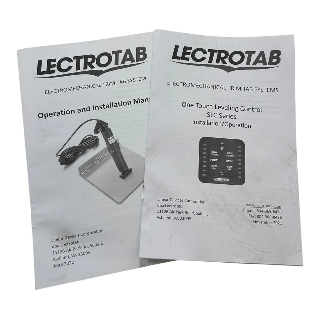 Lectrotab Marine Actuators w/23' Cables & 4x12" SS Trim Tabs for OEM