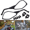 Pair 7/8" Rear View Mirrors for Suzuki Honda Kawasaki (Fitment Specific)