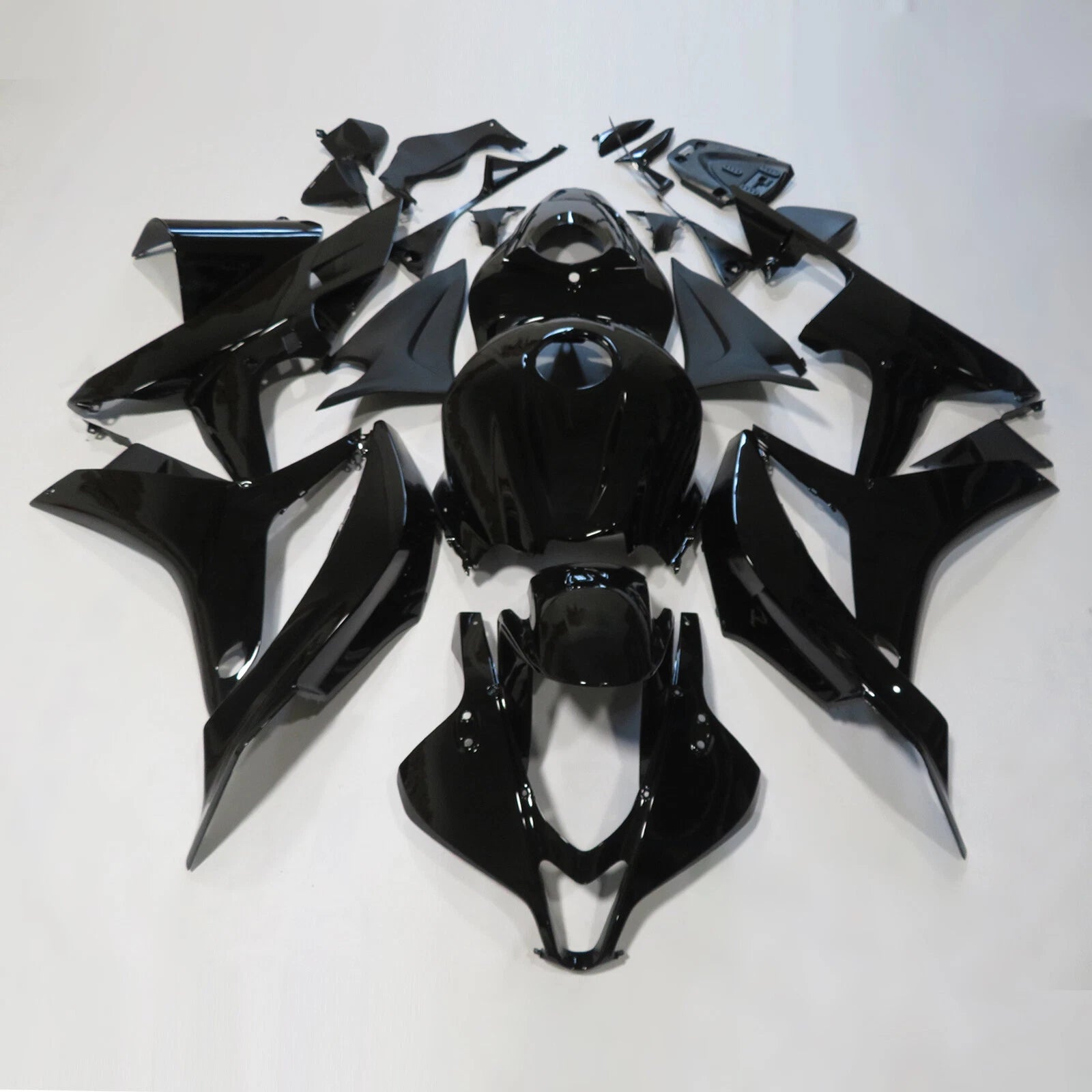 Glossy Black Fairing Kit for Honda CBR600RR (2007–2008)