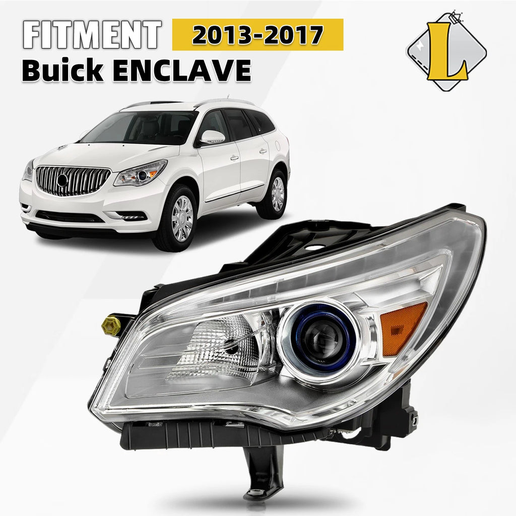 HID/Xenon Headlight for Buick Enclave (2013–2017) Driver Side w/o AFS