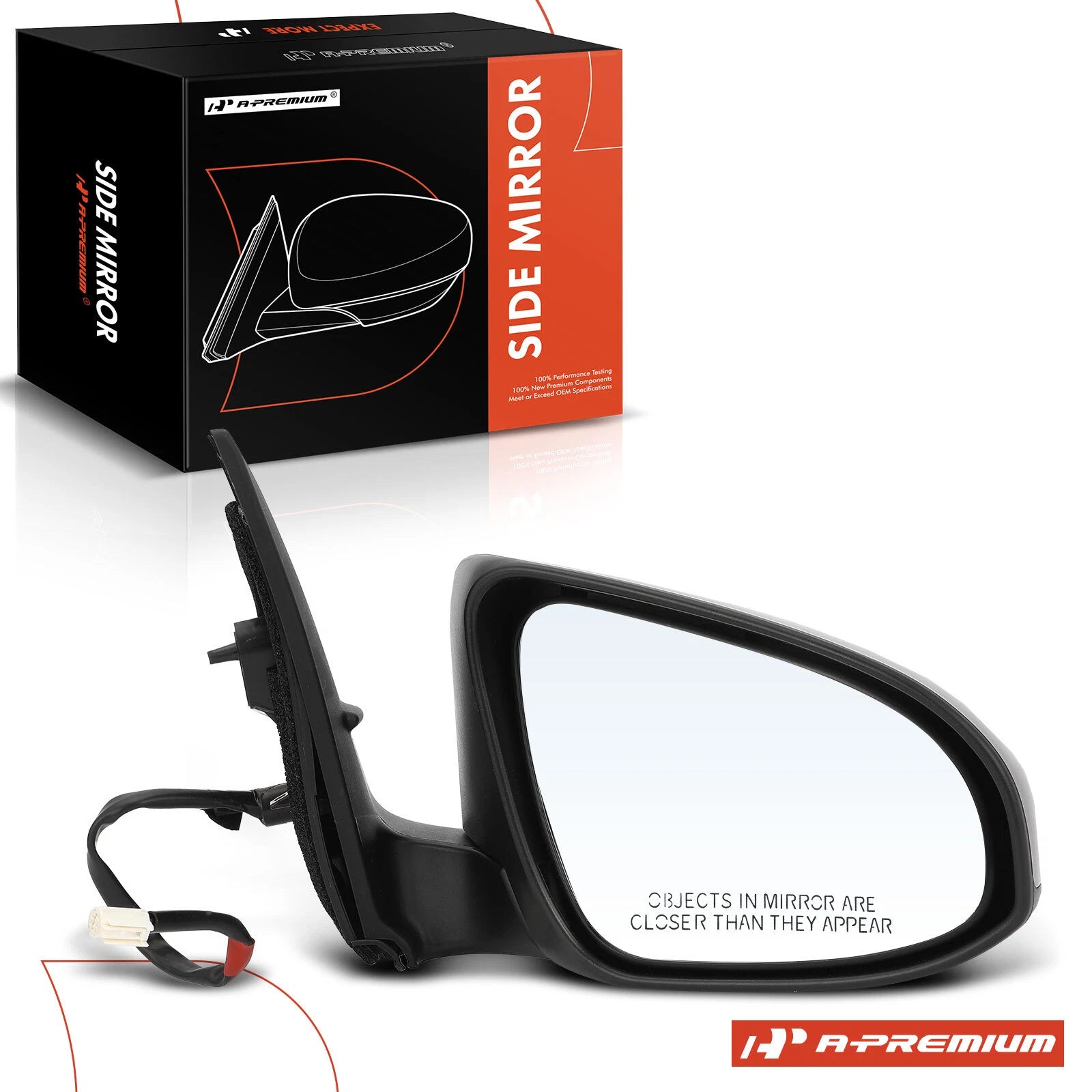 Passenger Power Mirror with Manual Fold & Power Heated for Toyota Corolla (2019-2024)