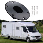 Black Round Pedestal Base Table Leg Mount for RV Boat Trailer