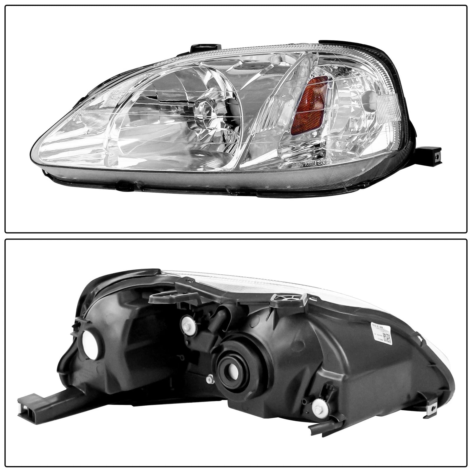 Pair Headlights for Honda Civic (1999-2000)