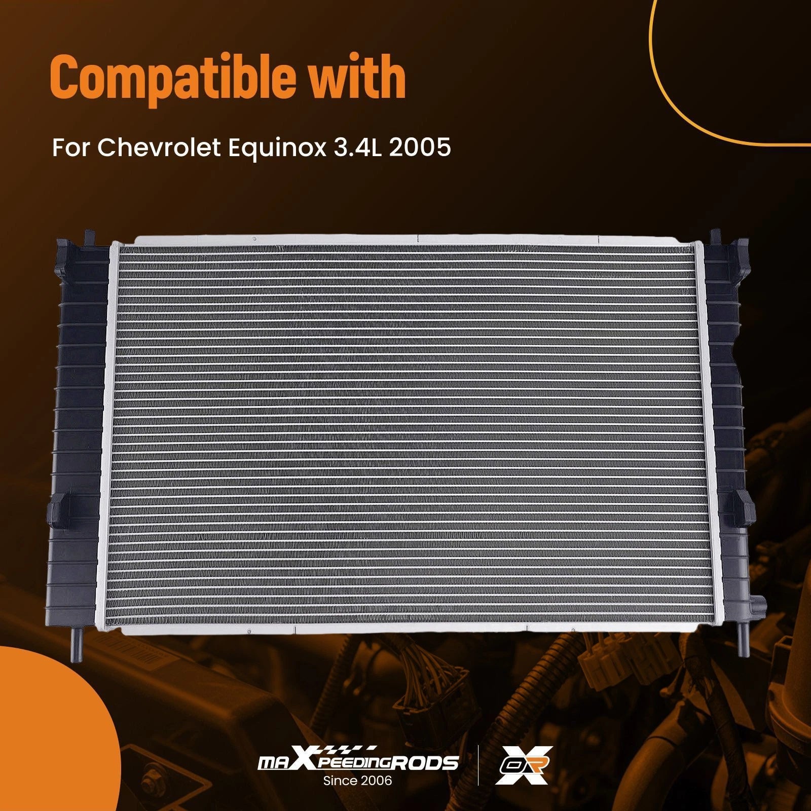 Engine Room Radiator for Chevrolet Equinox 3.4L (2005–2006)